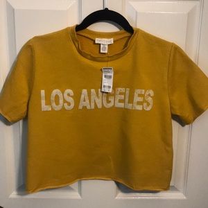 Full Tilt yellow crop top